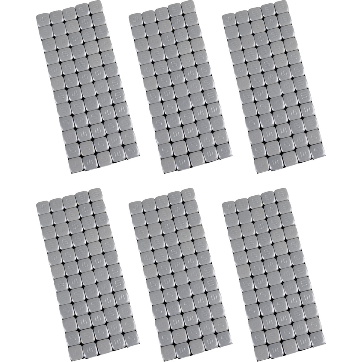 K&L Supply #32-3494 - Wheel Weights - Square - Adhesive Stick-On - Silver - 360 Pack