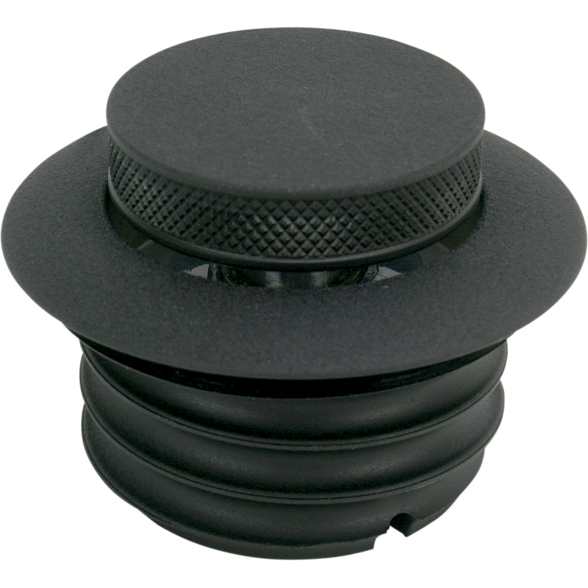 Drag Specialties - Gas Cap - Non-Vented Pop-Up - Black Wrinkle
