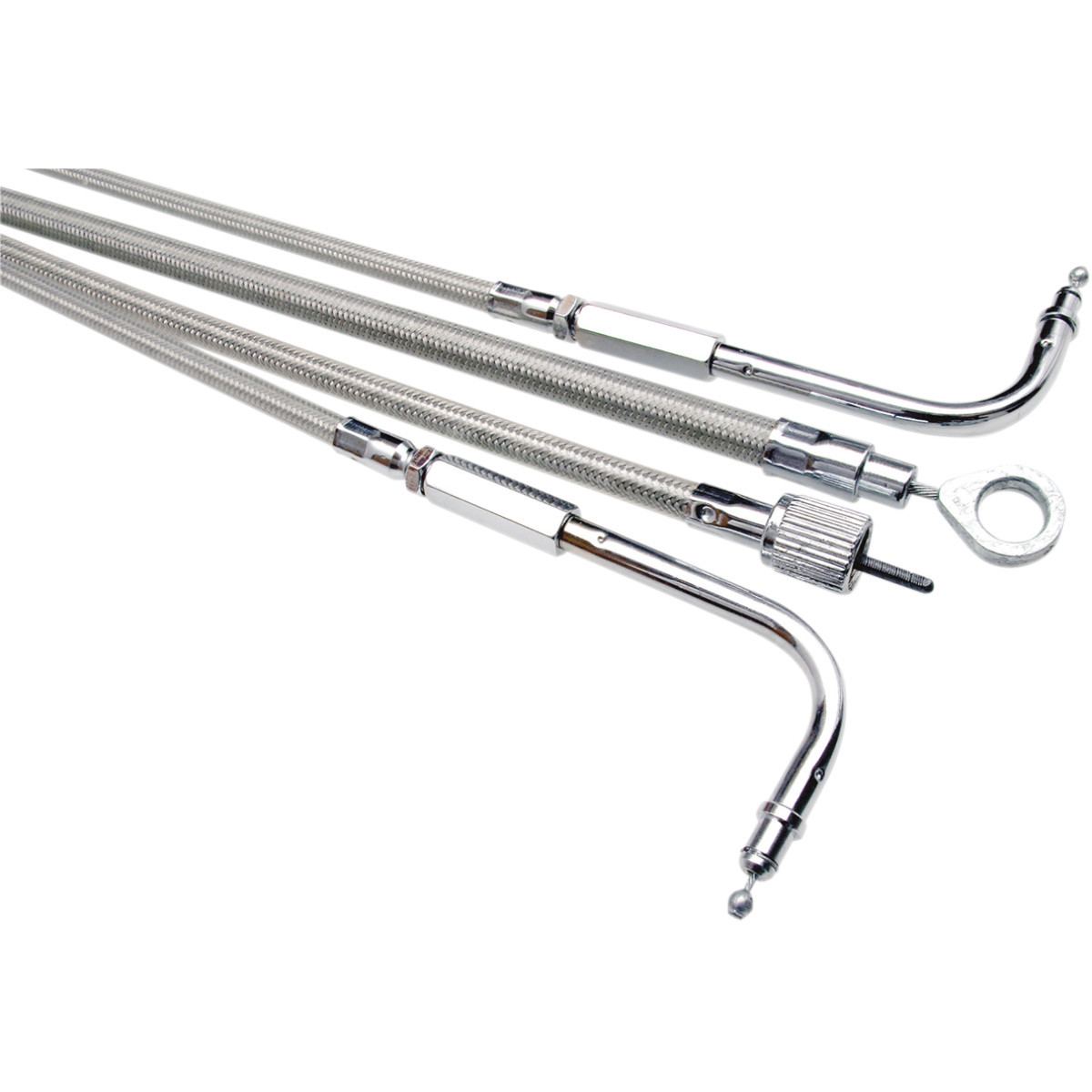 Motion PRO #66-0128 - Armor Coat Braided Stainless Steel Speedometer Cable for Harley-Davidson - 40"