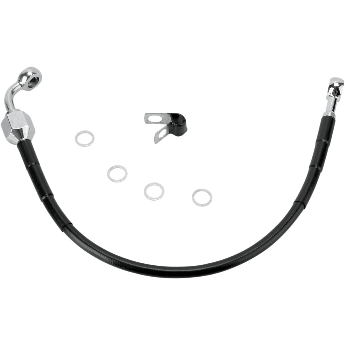 Drag Specialties - Brake Line - Rear - Black