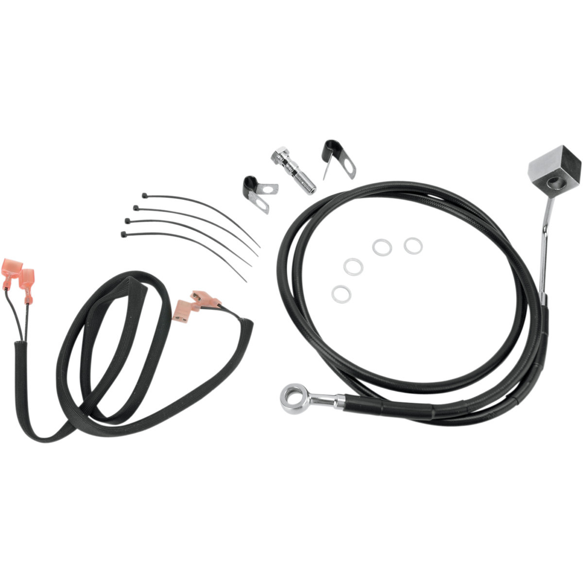 Drag Specialties - Brake Line - Rear - Black