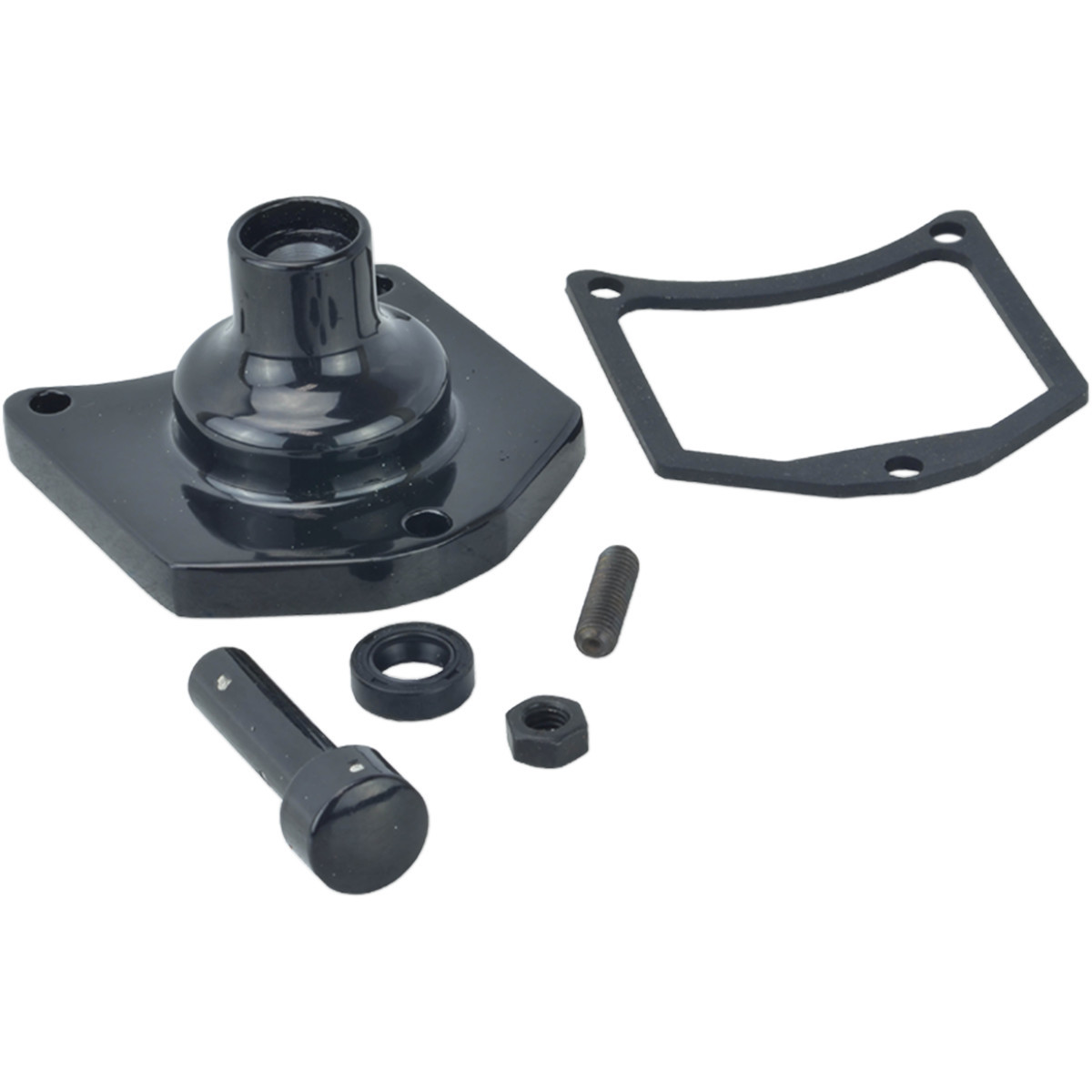 Drag Specialties - End Cover - Solenoid/Starter Button - Gloss Black