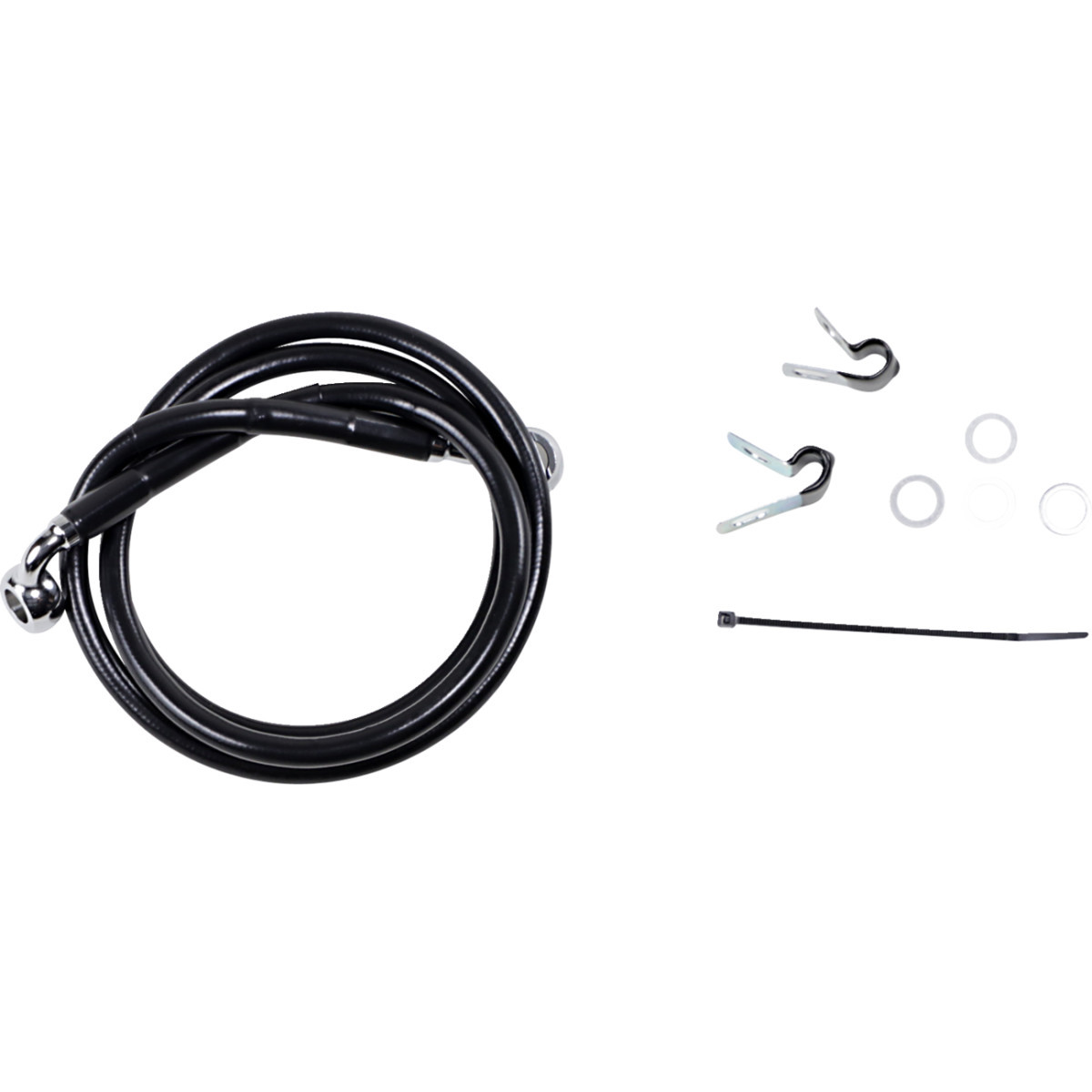 Drag Specialties - Brake Line - Front (Upper) - Black