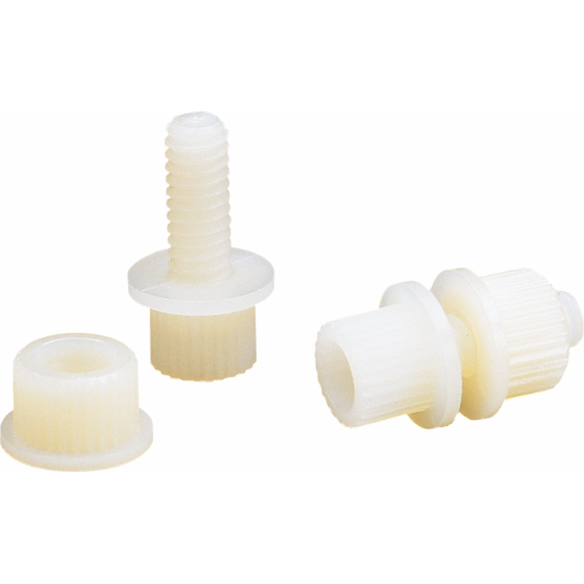 Parts Unlimited - License Plate Bolt - 100 Pack - White
