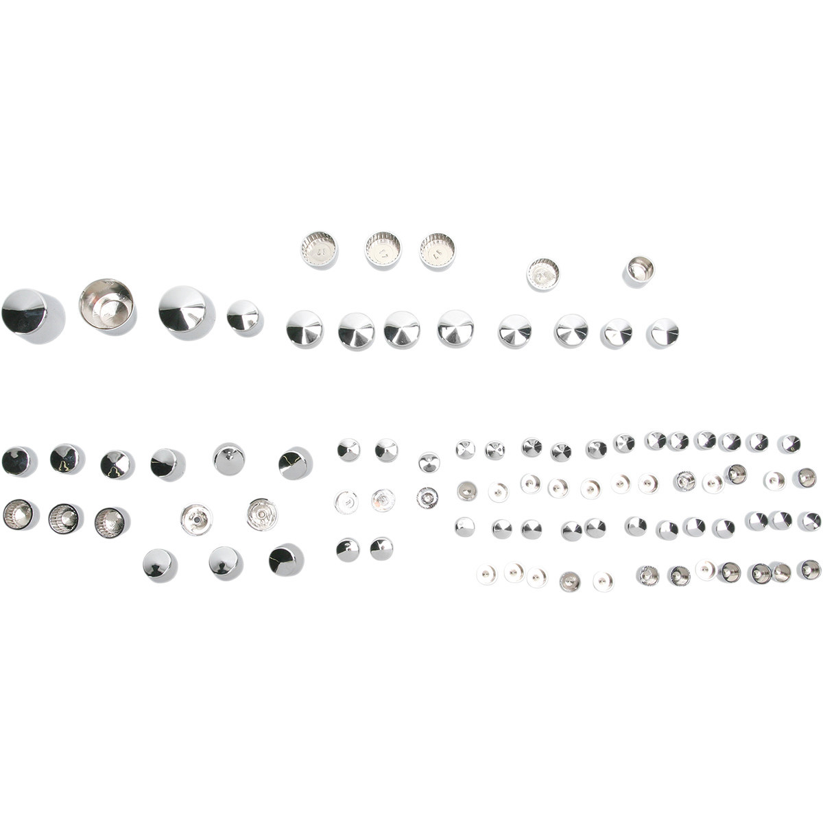 Drag Specialties - Bolt Cover Kit - Standard/Engine - Chrome - '00-'06 Softail
