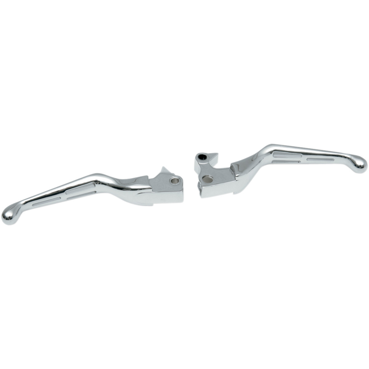 Drag Specialties - Slotted Wide Blade Lever Set - Chrome