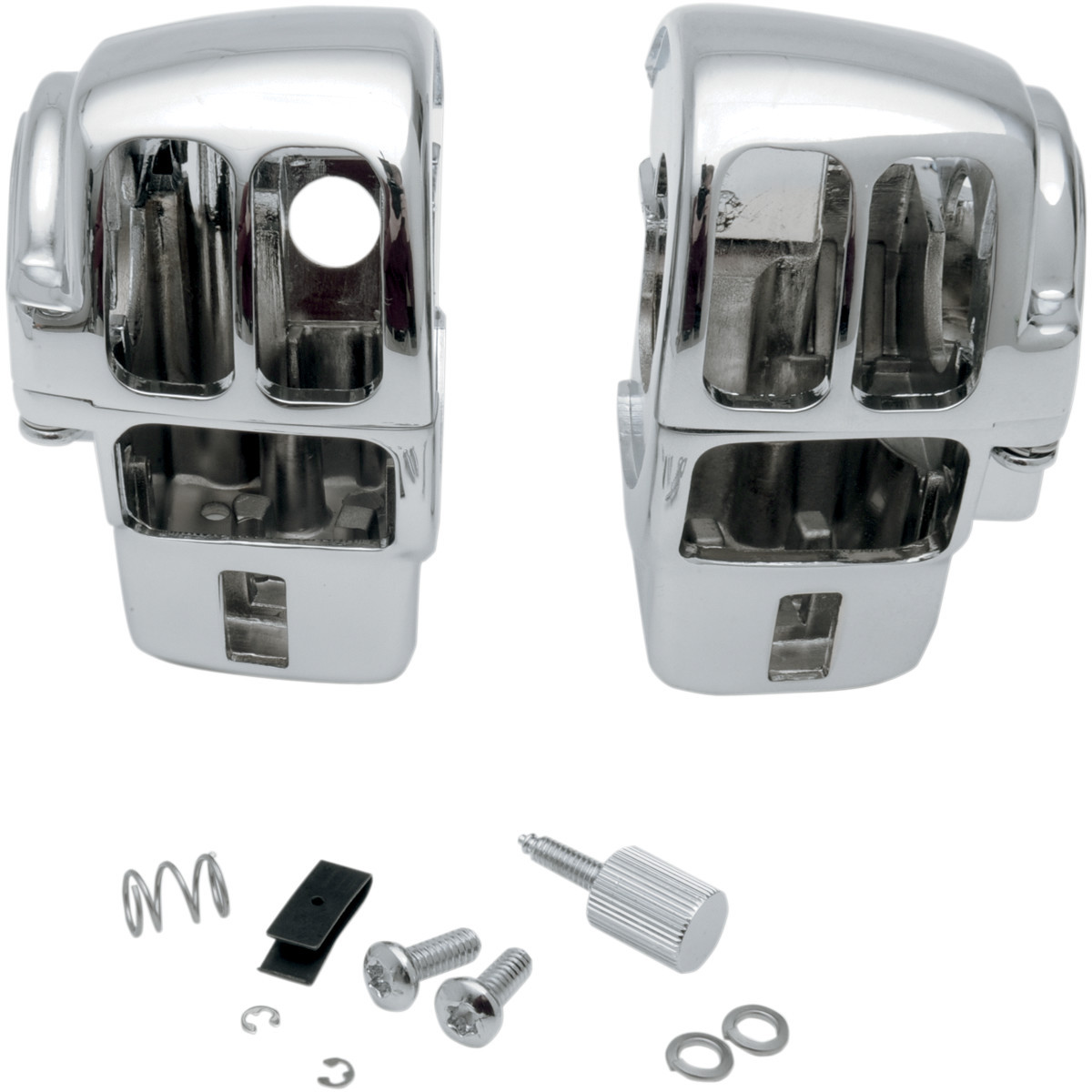 Drag Specialties - Handlebar Switch Housing Kit - Radio - Chrome