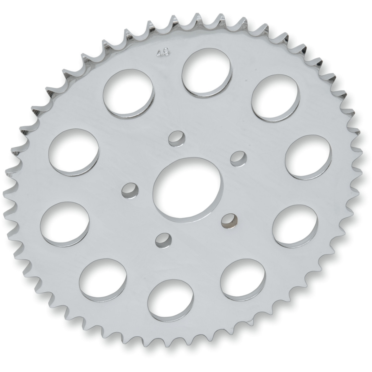 Drag Specialties - Rear Sprocket - Chrome - Flat - 49 Tooth
