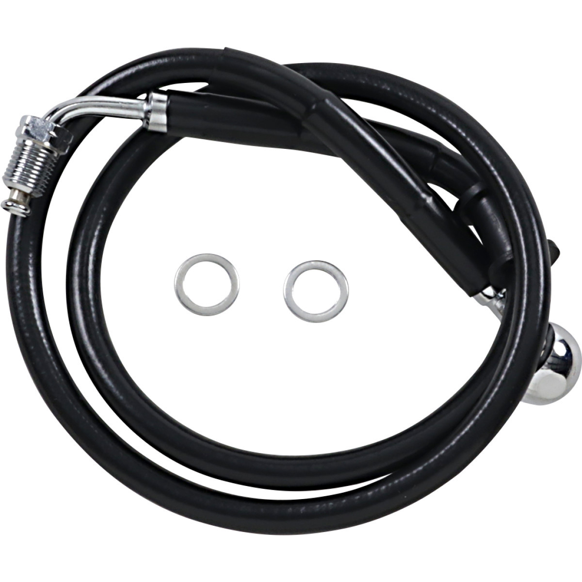 Drag Specialties - Brake Line - +6" - Black - '18-'21 Softail