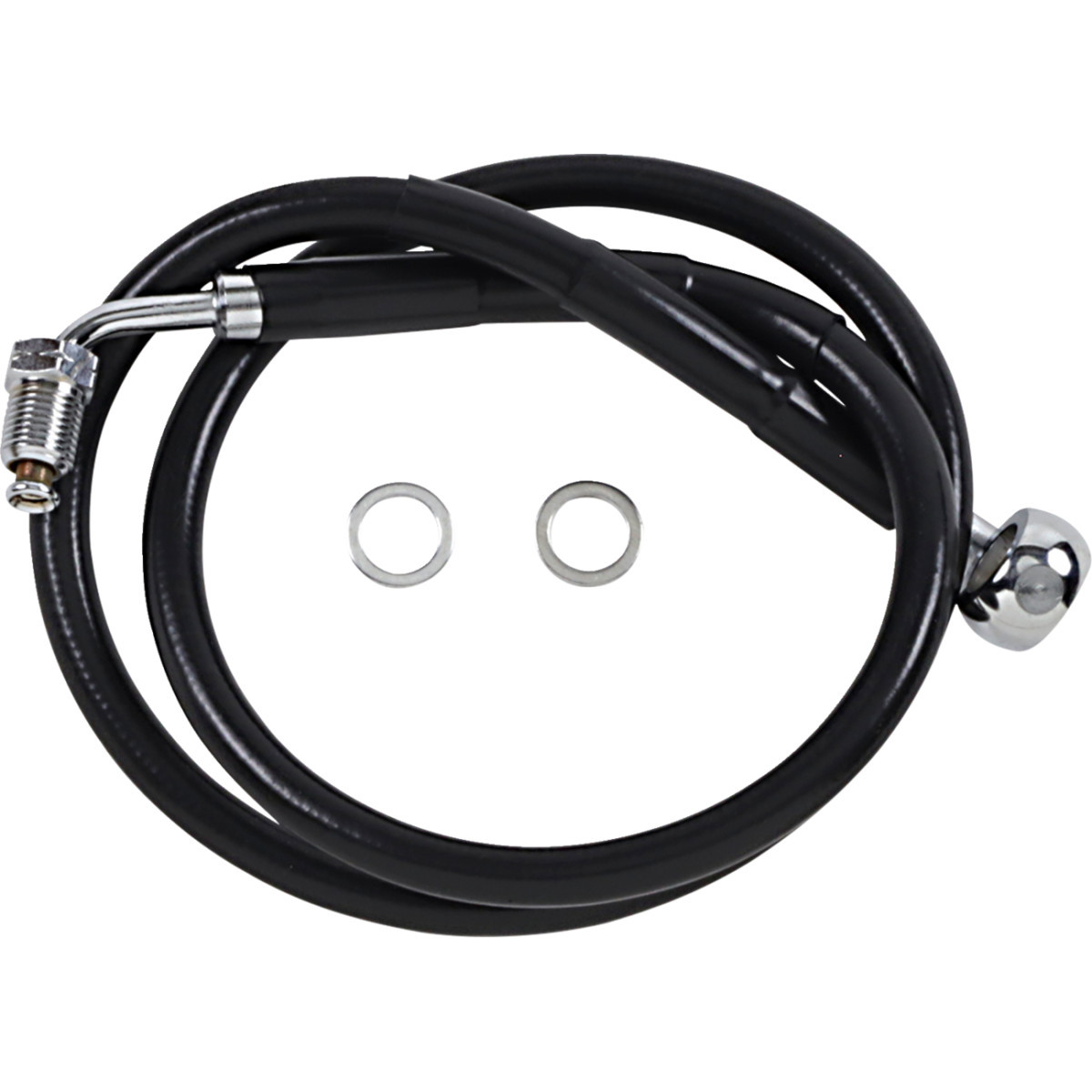 Drag Specialties - Brake Line - +8" - Black - '18-'21 Softail