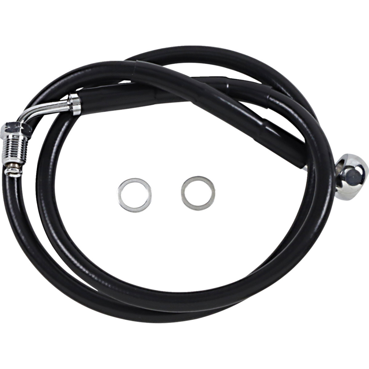 Drag Specialties - Brake Line - +10" - Black - '18-'21 Softail