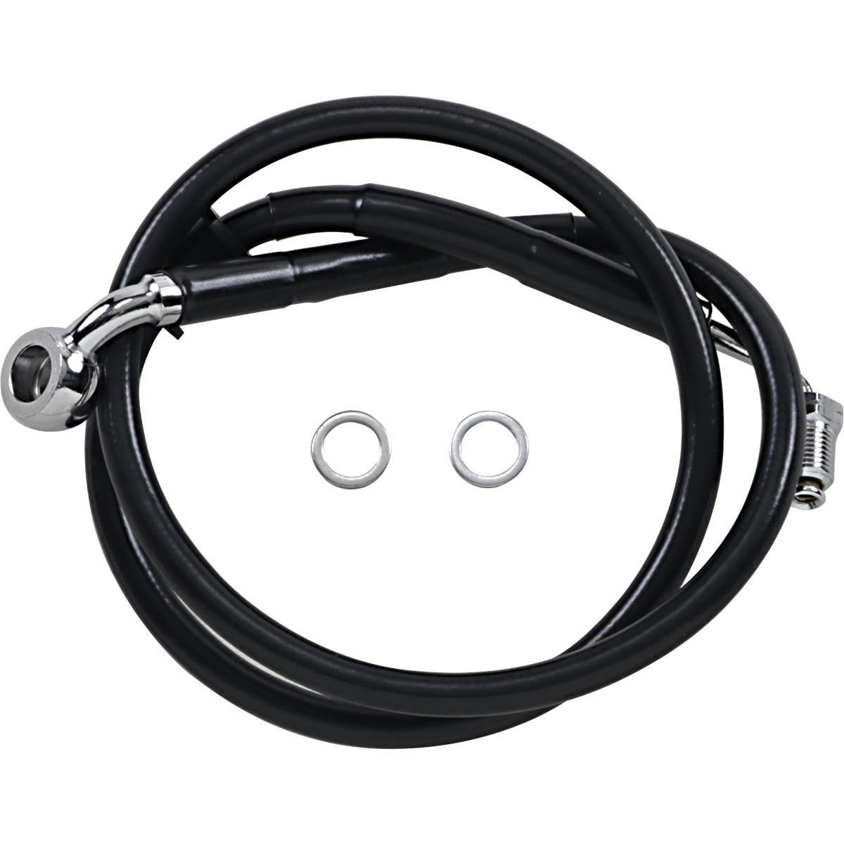 Drag Specialties - Brake Line - +8" - Black - '18-'21 Softail