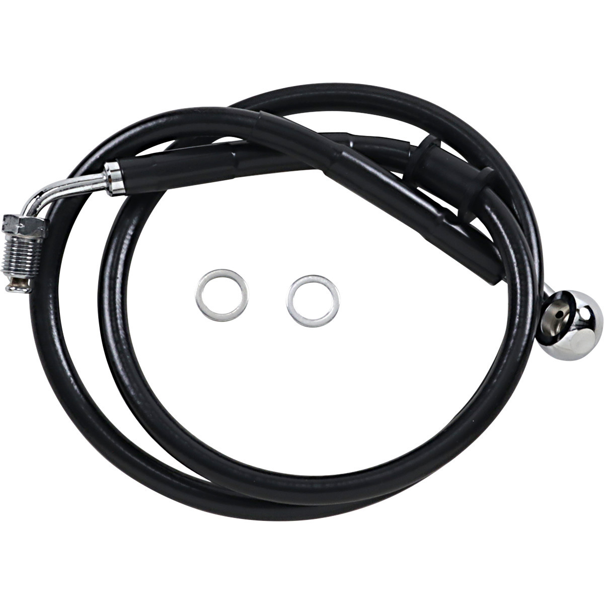 Drag Specialties - Brake Line - +10" - Black - '18-'21 Softail