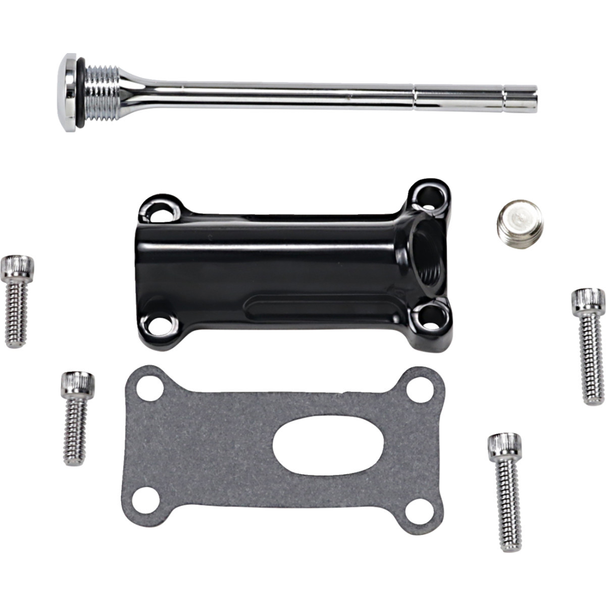 Drag Specialties - Engine Oil Spout Kit - Black - 99'-01' Touring