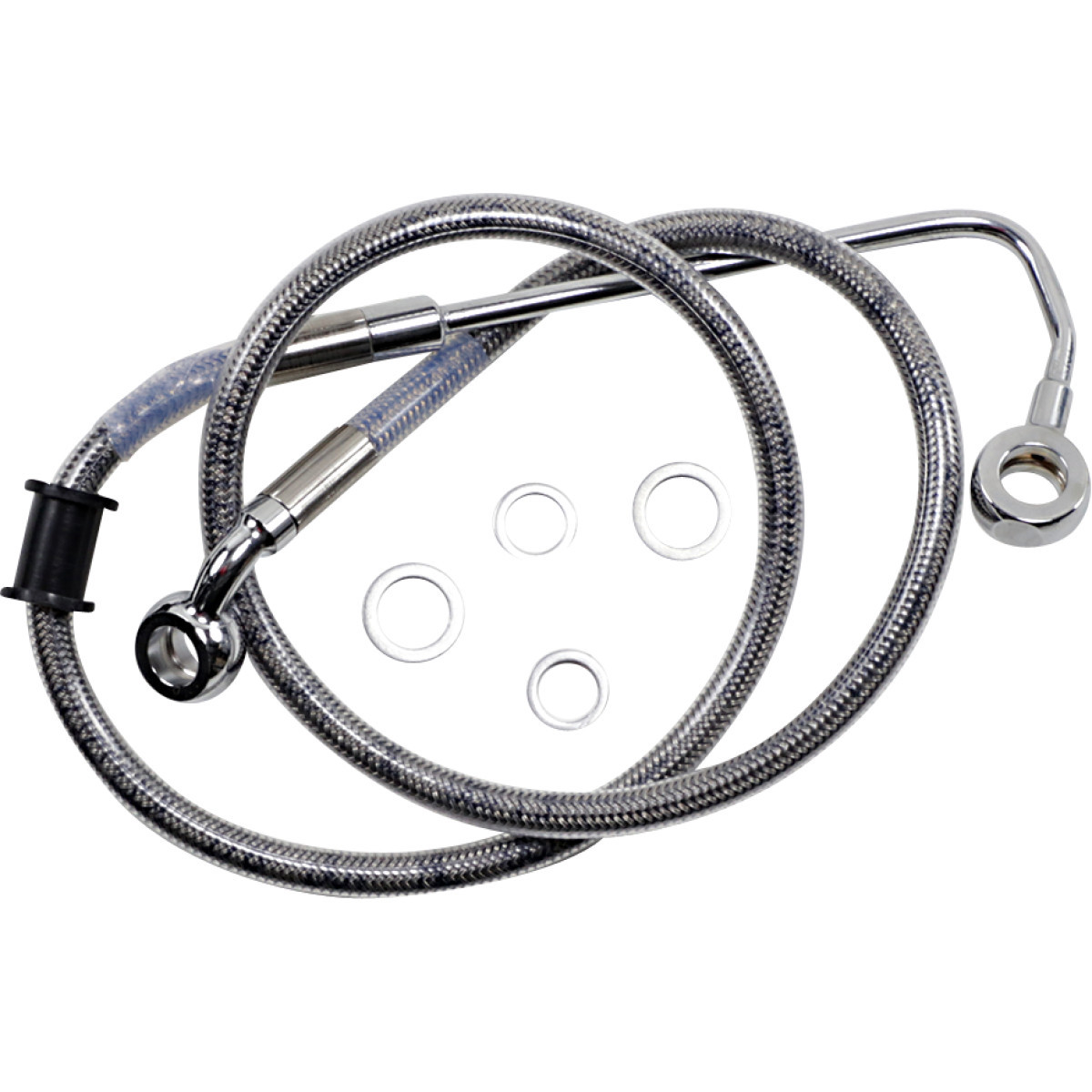 Drag Specialties - Brake Line - +2" - Stainless Steel - '15-'17 Softail