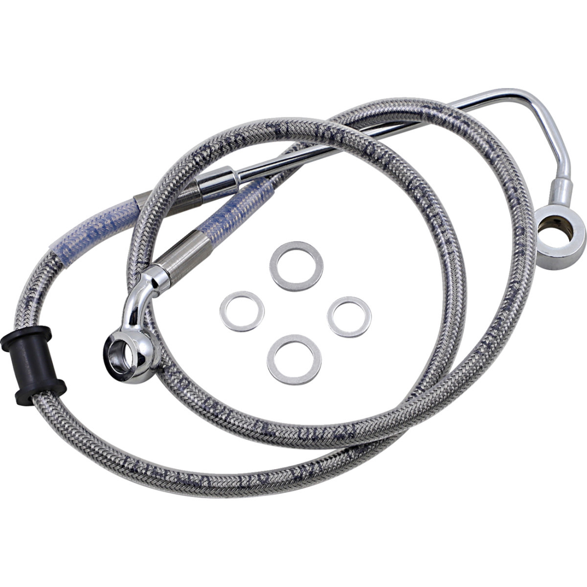Drag Specialties - Brake Line - +4" - Stainless Steel - '15-'17 Softail