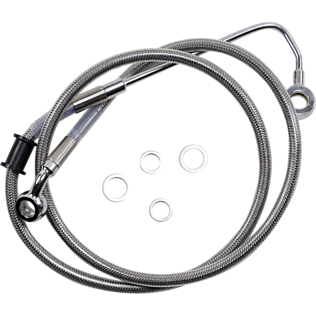 Drag Specialties - Brake Line - +8" - Stainless Steel - '15-'17 Softail