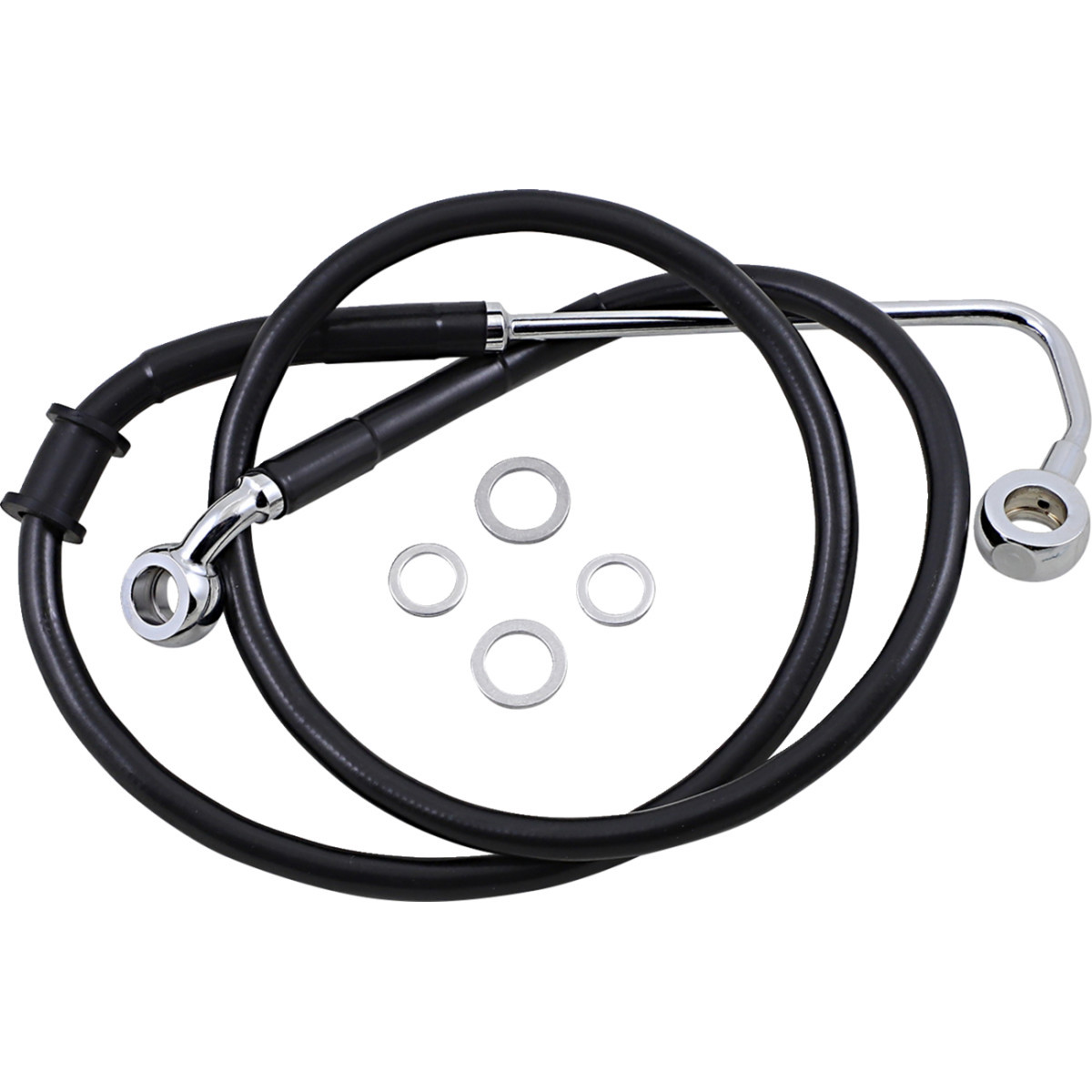 Drag Specialties - Brake Line - +6" - Black - '15-'17 Softail