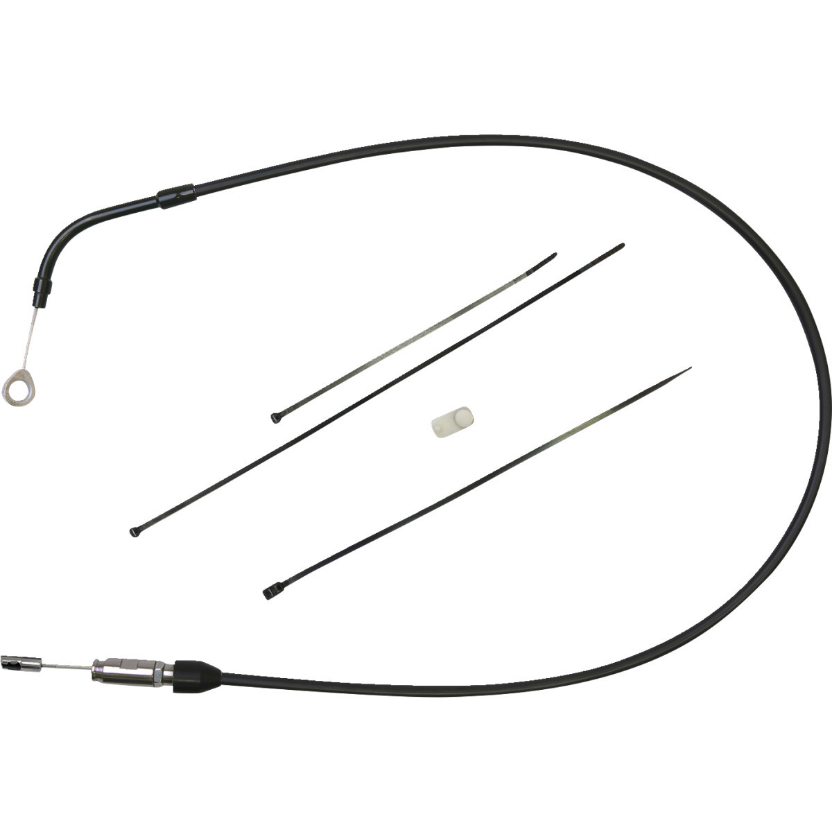 Drag Specialties - Quick Connect Clutch Cable - Upper - Bent Tube - 49" - Black/Black