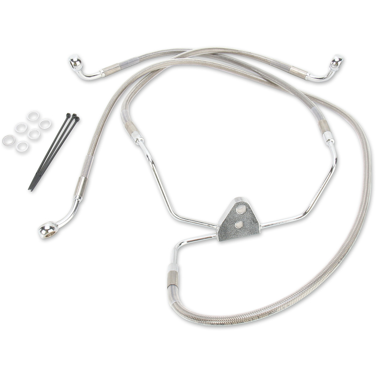 Drag Specialties - Brake Line - Front - +10" - Touring - Stainless Steel
