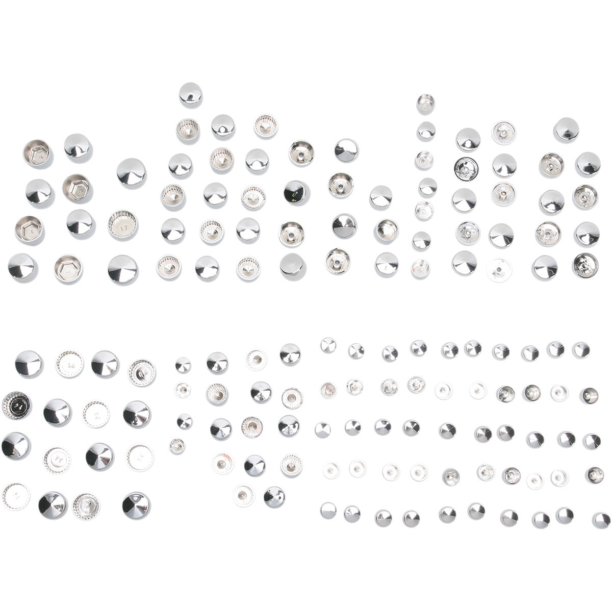 Drag Specialties - Bolt Cover Kit - Deluxe/Engine - Chrome - '99-'08 Touring