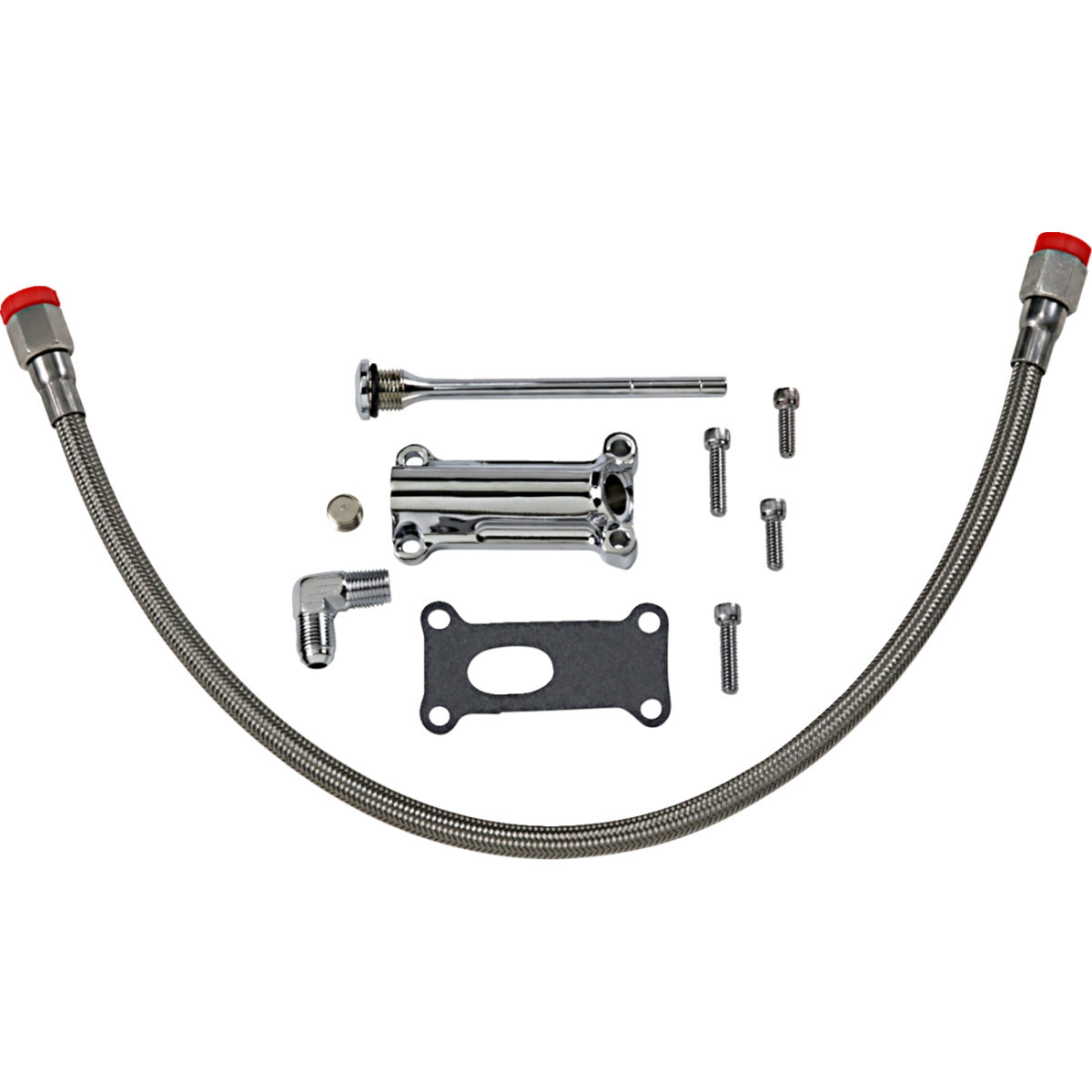Drag Specialties - Engine Oil Spout Kit - Chrome - 02'-06' Touring