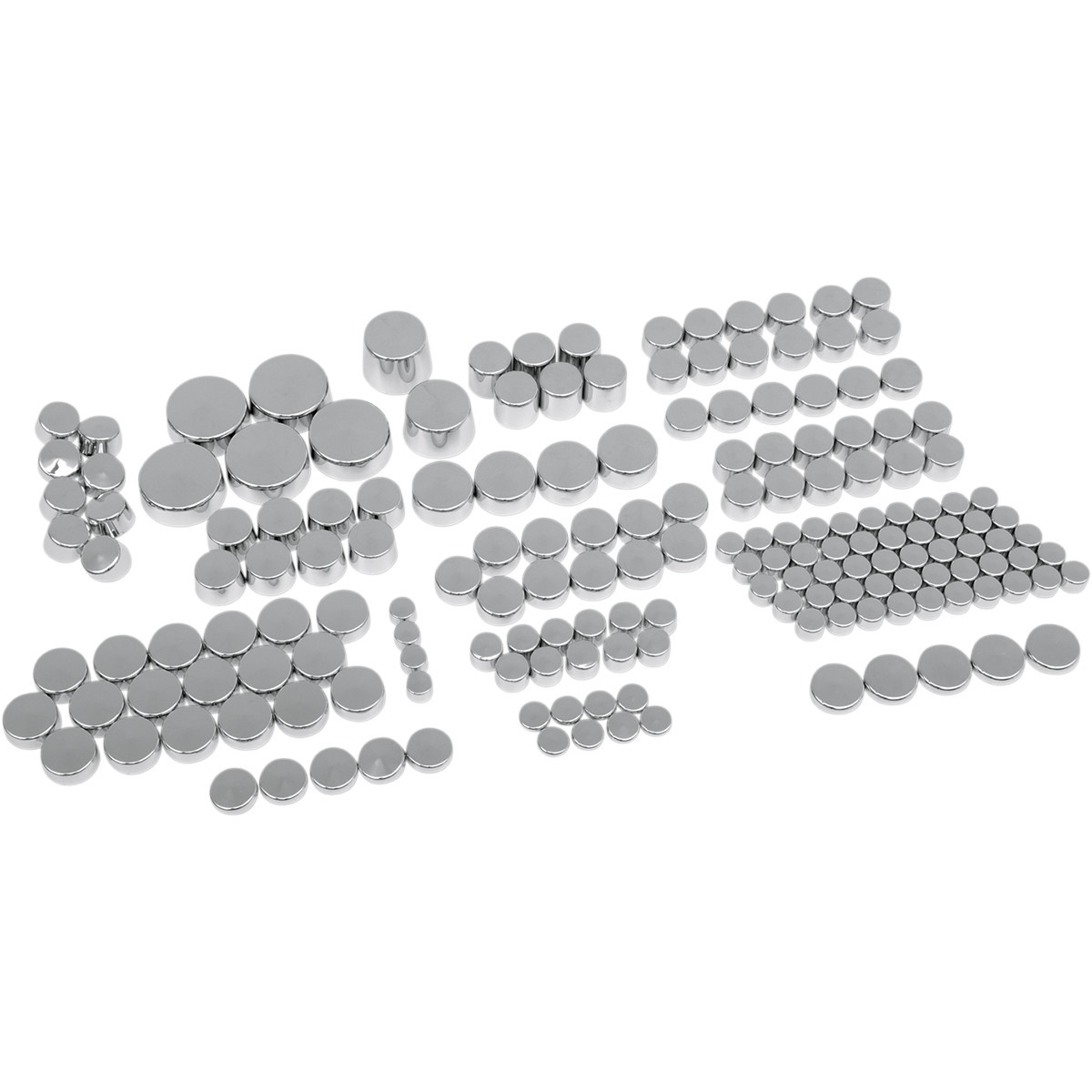 Drag Specialties - Bolt Cover Kit - Deluxe/Engine - Chrome - '00-'08 Softail