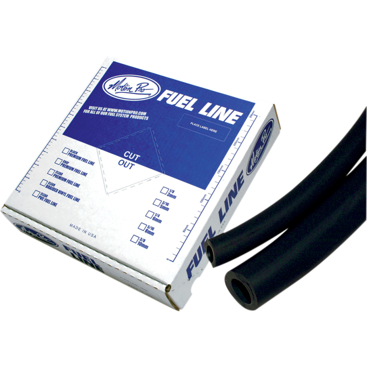 Motion PRO #12-0042 - Premium Fuel Line - Black - 5/16" - 25'