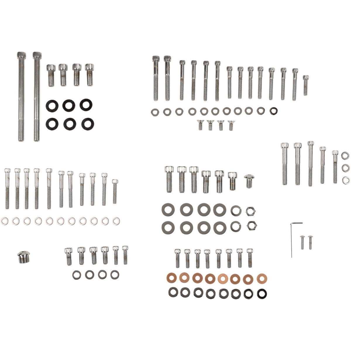 Drag Specialties - Bolt Kit - Complete Motor - Knurled/Socket-Head - '91-'03 Sportster
