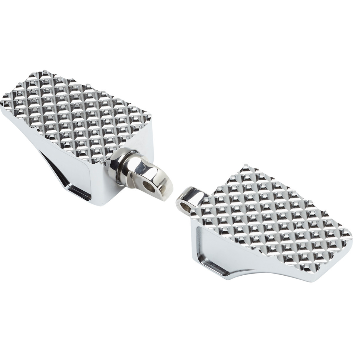 LA Choppers #LA-P100-01C - County Line Billet Foot Pegs - Front - Chrome