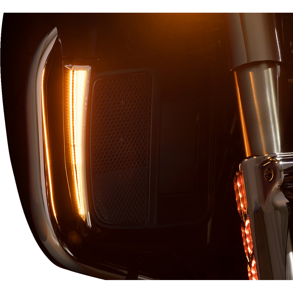 Ciro #45800 - Lower Fairing Lights - Chrome