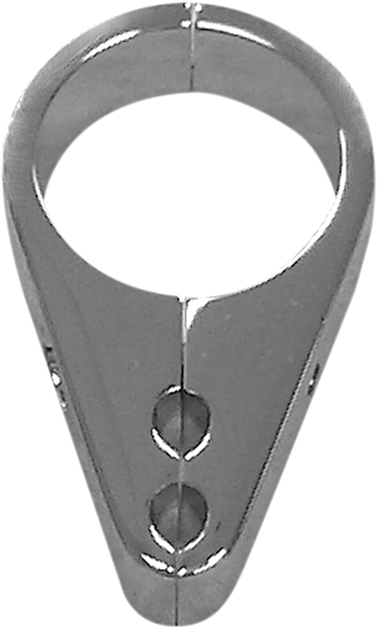 Cable Clamp - Dual Throttle/Idle - 1" - Chrome