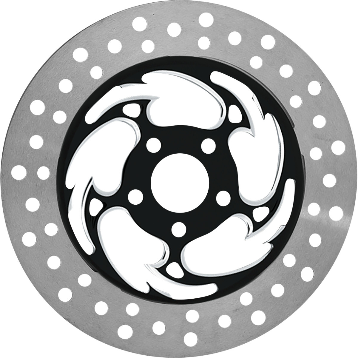 RC Components #COG11785ELF2K - Brake Rotor - Left Front - Savage Eclipse - Chrome and Black