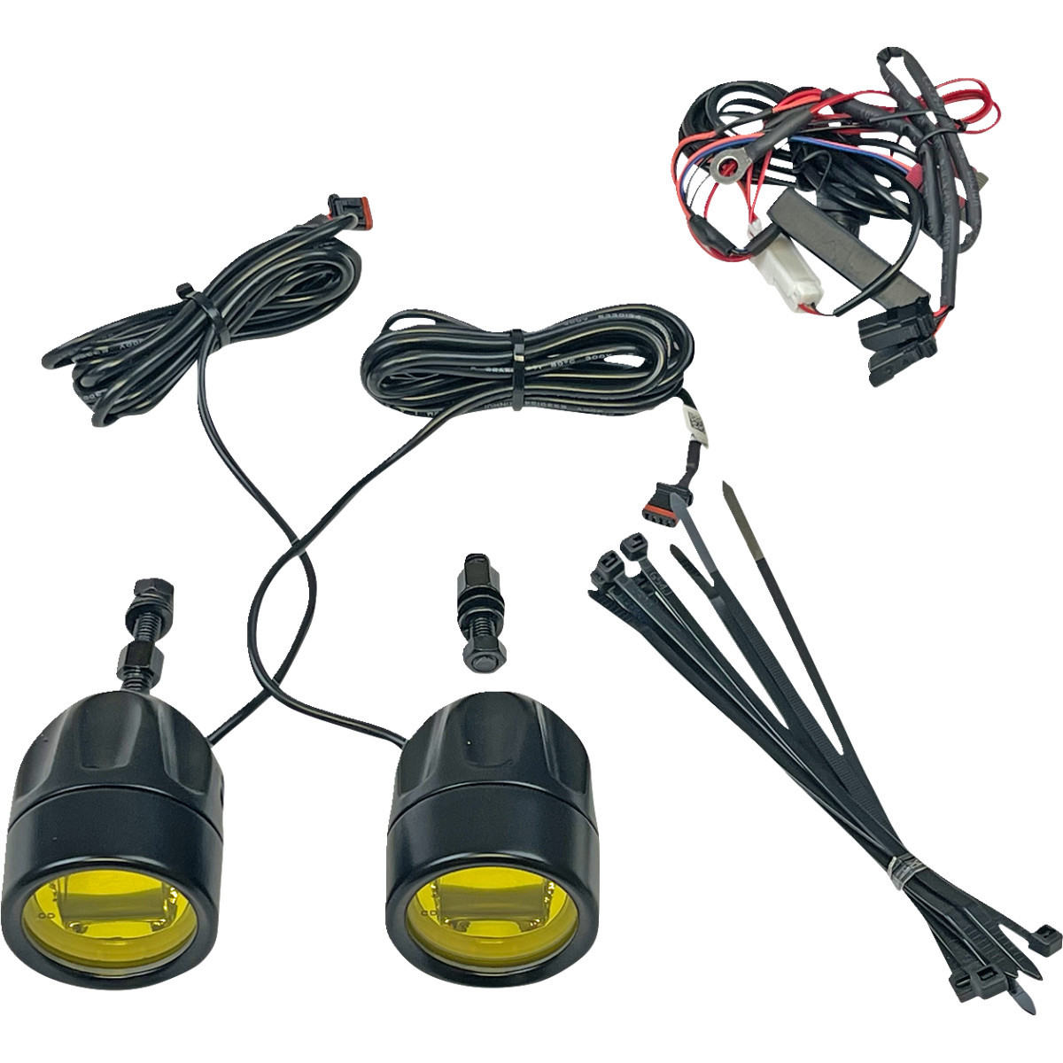 Custom Dynamics #PB-FOG-UNV-YB - Fog Light - Black - Yellow Lens - Universal