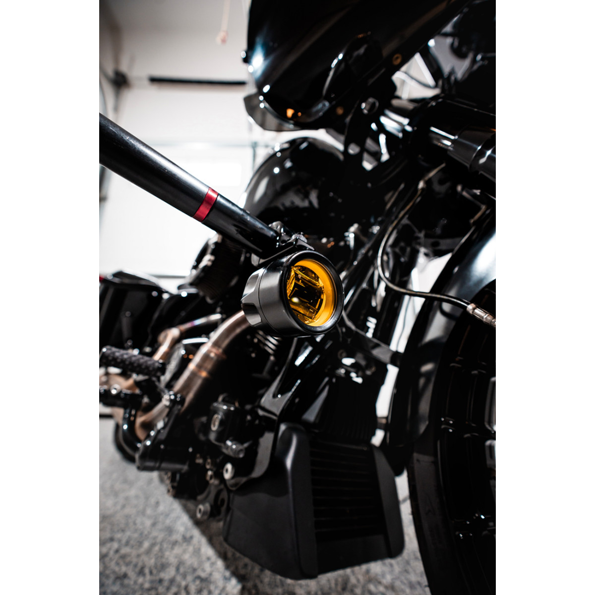 Custom Dynamics #PB-FOG-UNV-YB - Fog Light - Black - Yellow Lens - Universal