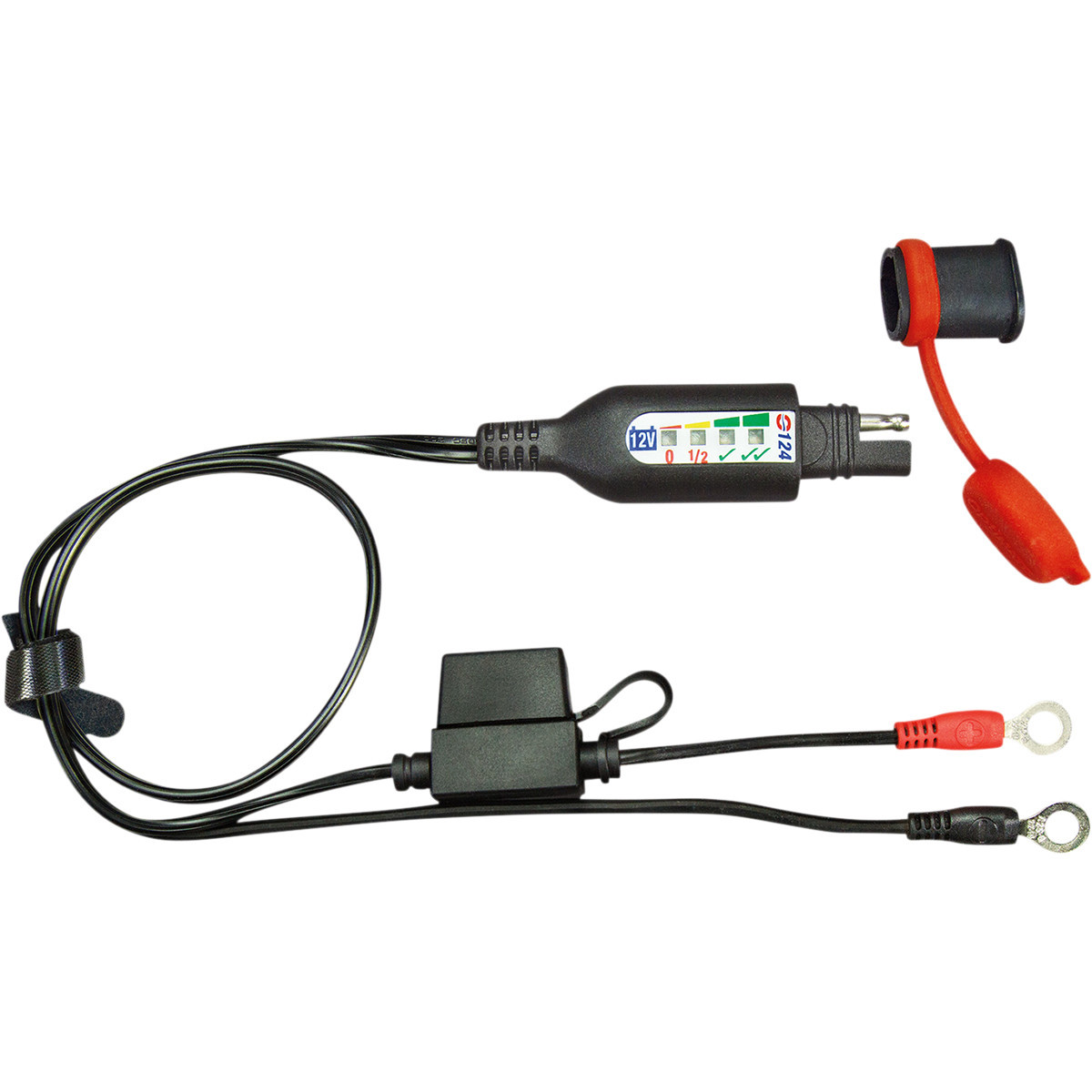 Tecmate #O-124JAR - Permanent Power Lead with Battery/Charge Status - Jar of 20