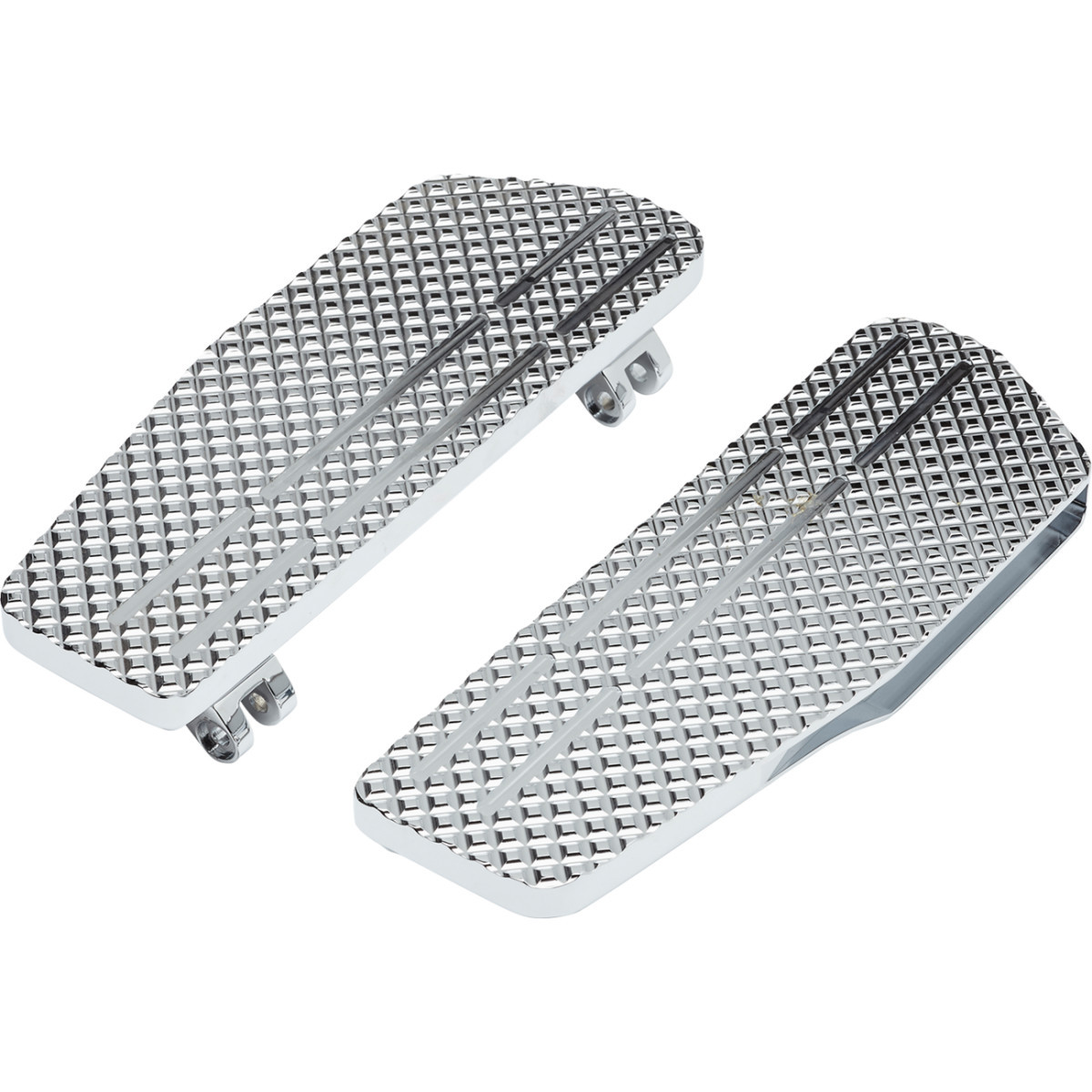 LA Choppers #LA-P101-00C - County Line Billet Floorboards - Chrome - FL