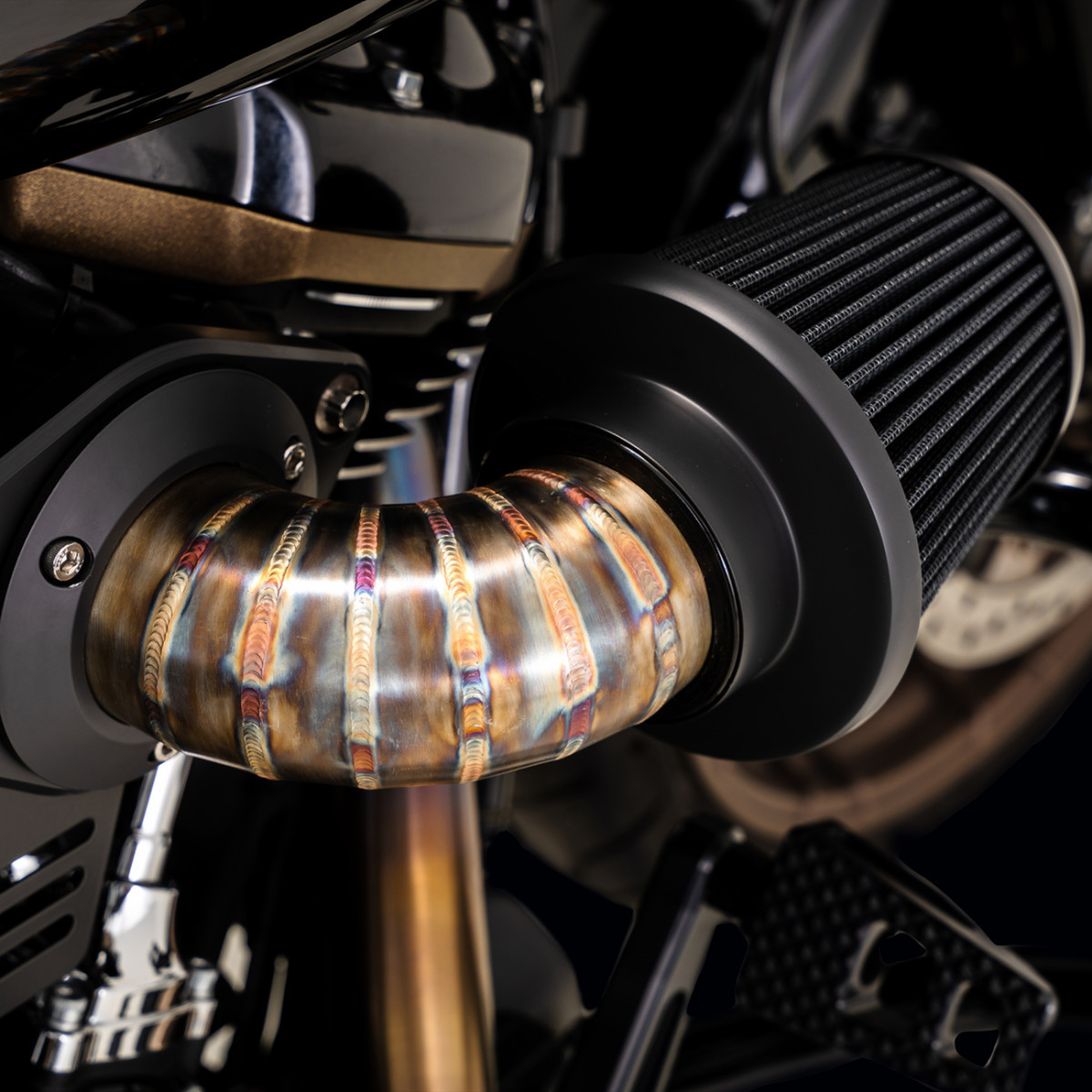 Vance & Hines #71049 - VO2 Falcon Air Intake Kit - Stainless Steel