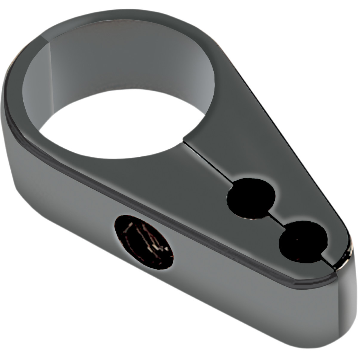 Drag Specialties - Die-Cast Cable Clamp - Dual Throttle - 1" Frame - Black