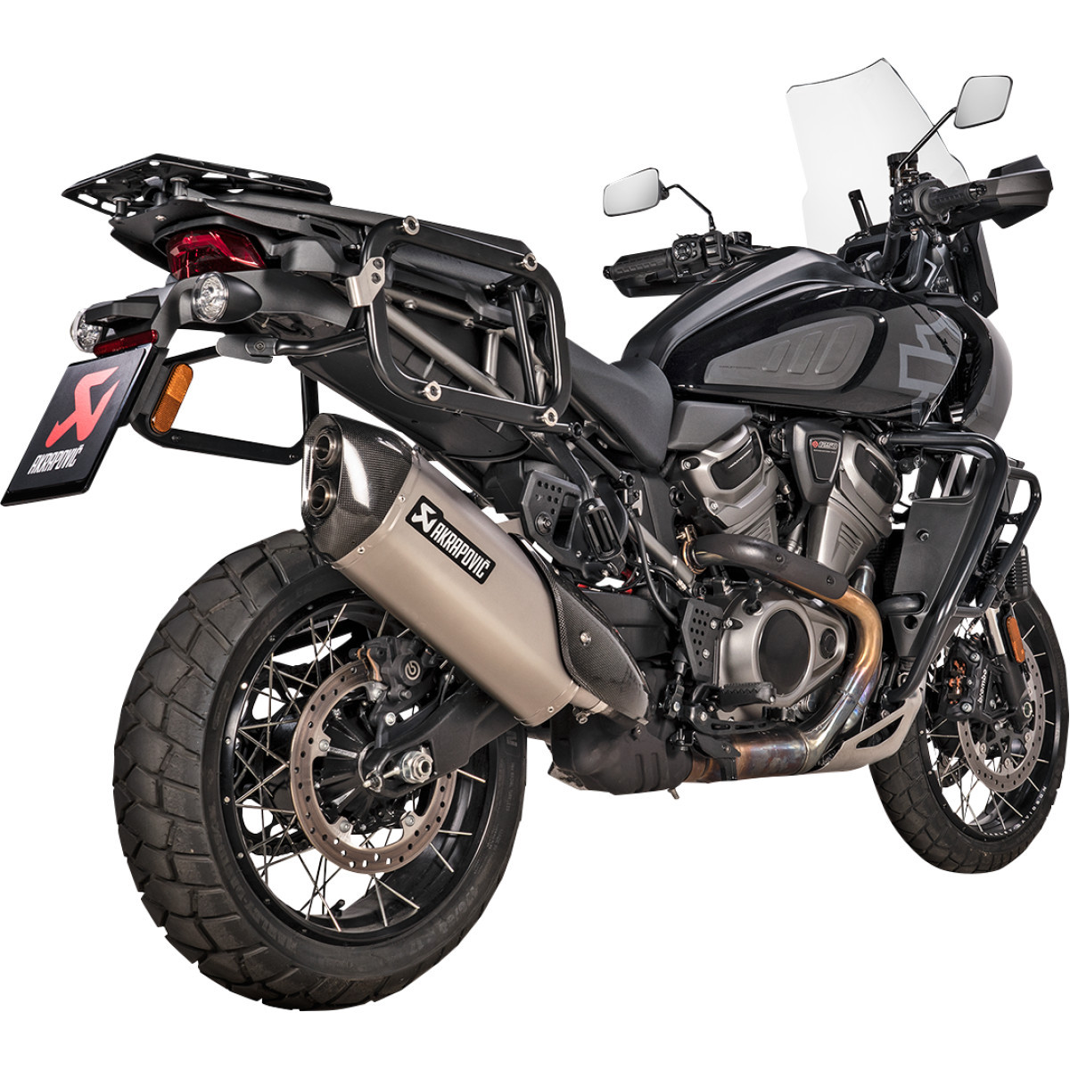 Akrapovic #S-HD12SO1-HAFT - Slip-On Line Muffler - Titanium