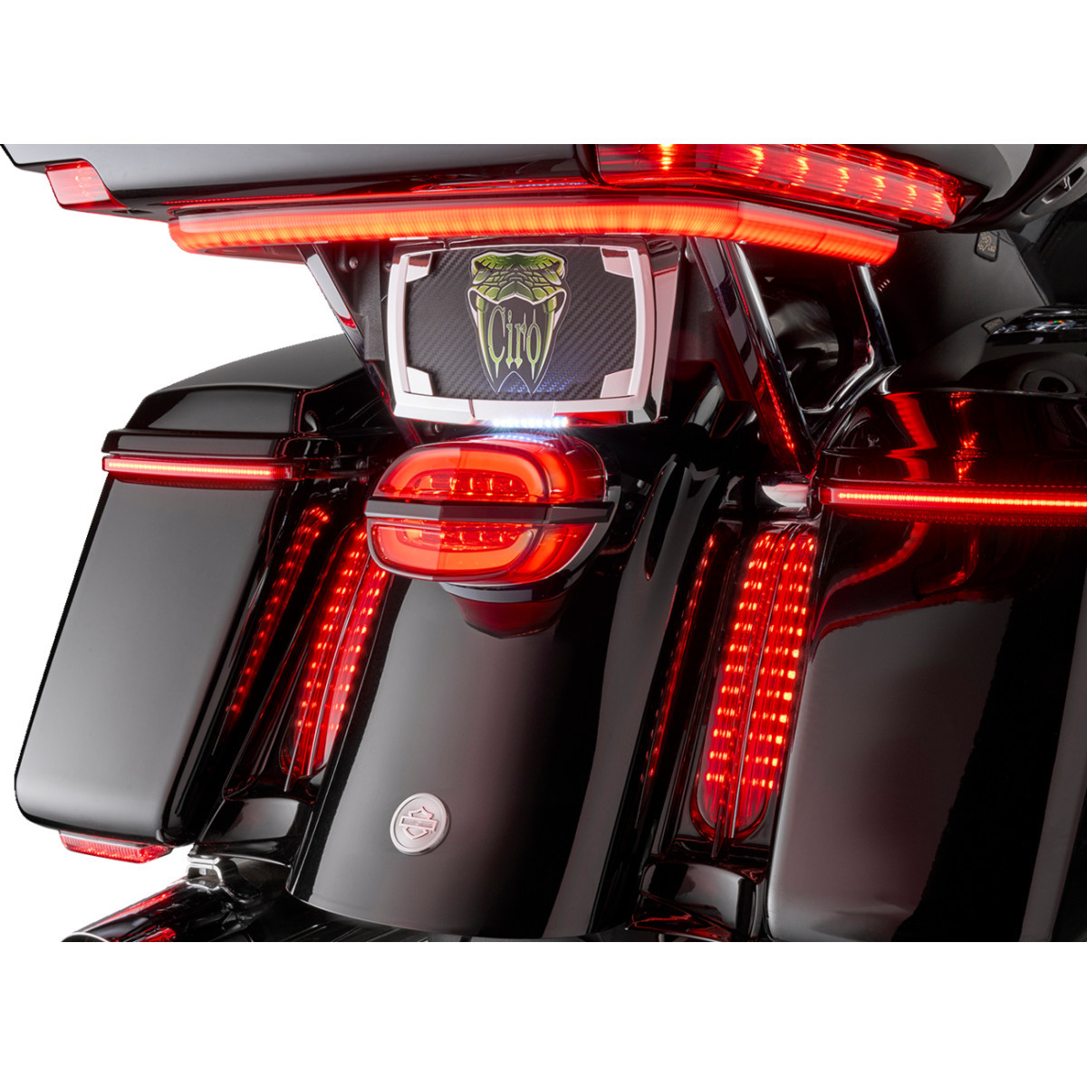 Ciro #40900 - Taillight - Red Lens - with License Plate Light