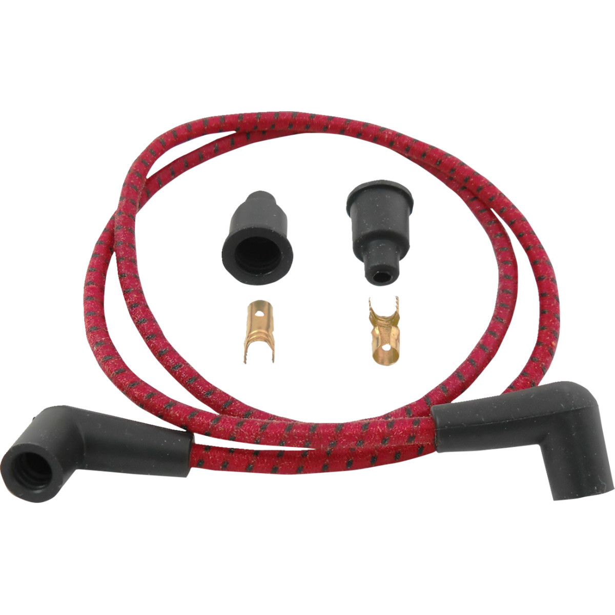 Drag Specialties - Plug Wires - Braided - Red/Black