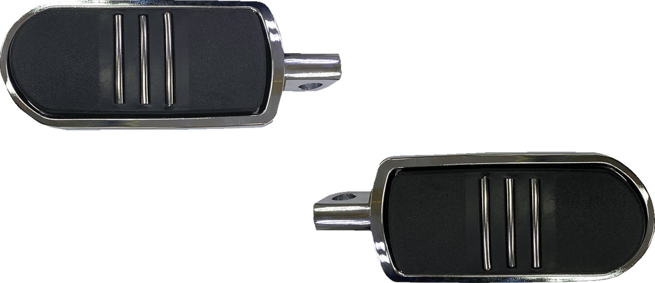 Drag Specialties Sweeper Foot Pegs - Chrome - FX