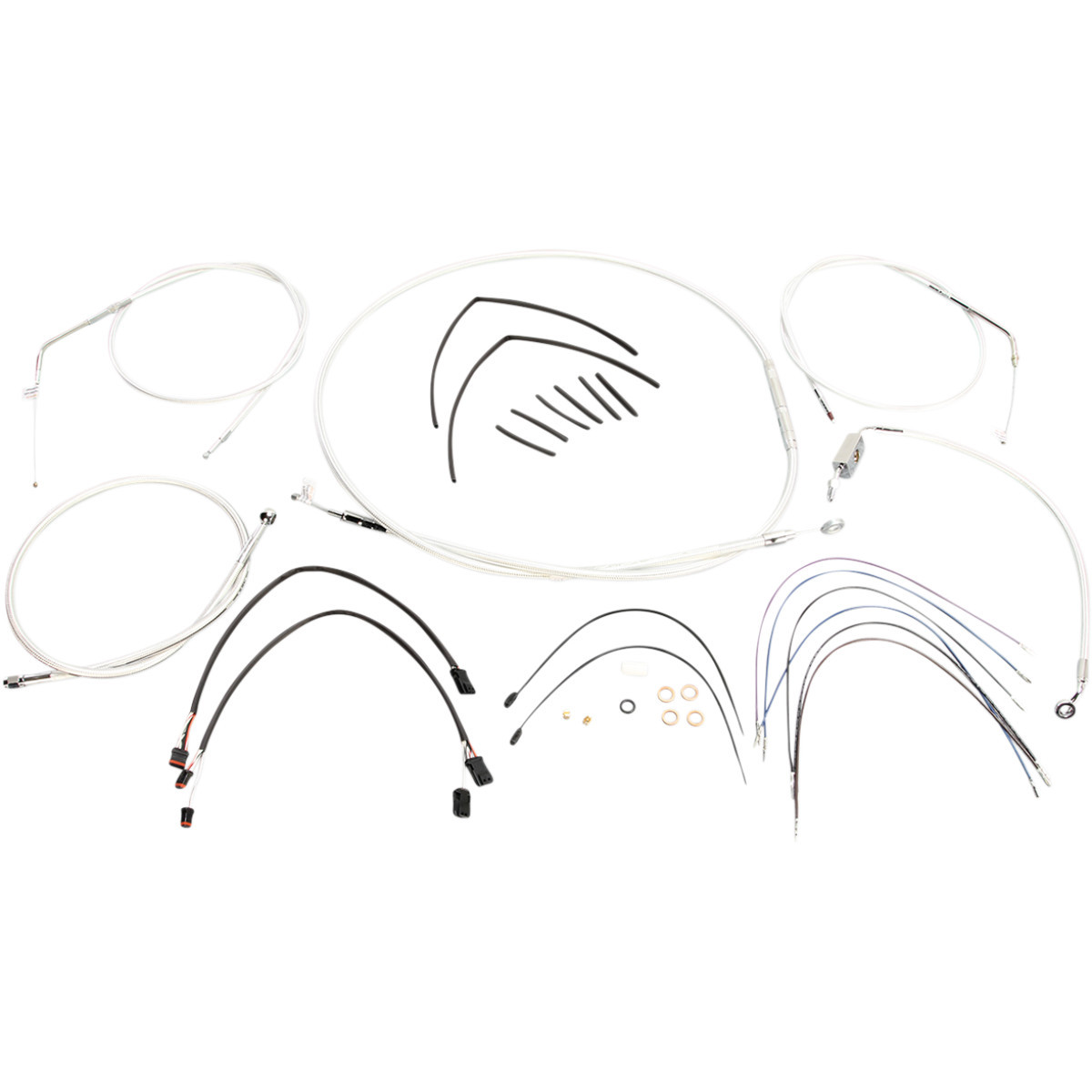 Magnum Shielding #387673 - Sterling Chromite II® Designer Handlebar Installation Kit - 18"-20" - '14-'22 Sportster