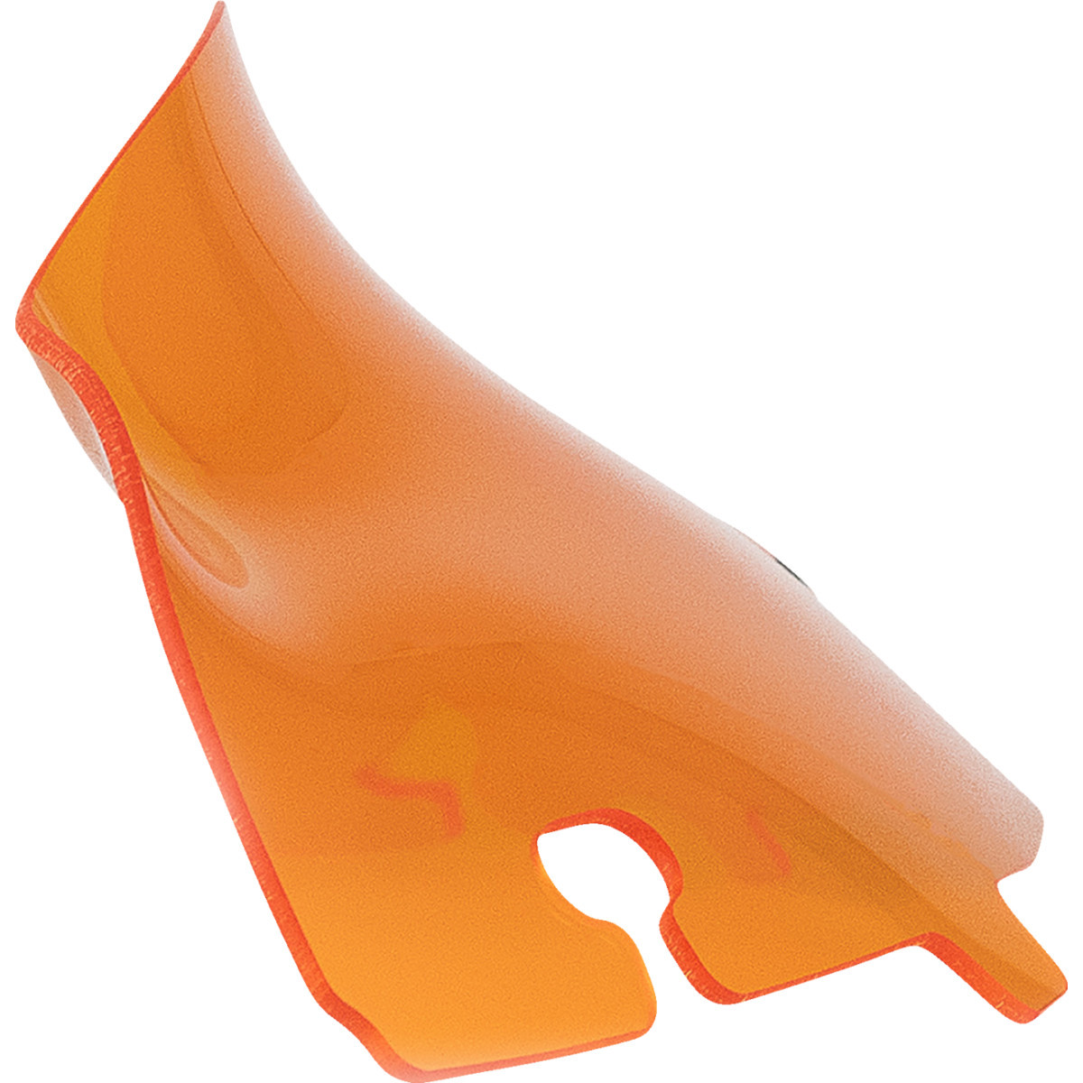 Klock Werks #KWW-01-0675 - Kolor Flare® Windshield - 4" - Orange - '14-'25 FLH/FLHT/FLHX