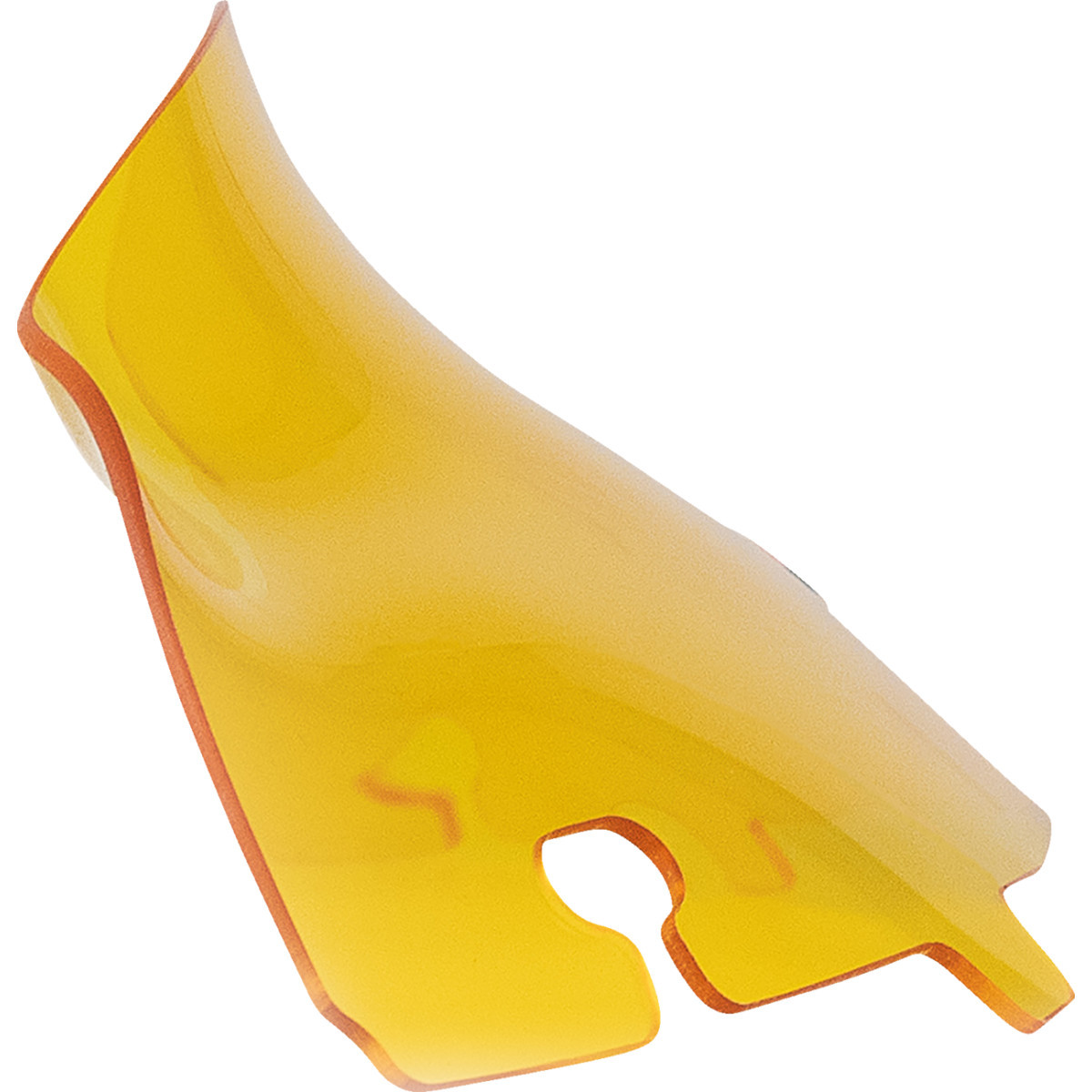 Klock Werks #KWW-01-0676 - Kolor Flare® Windshield - 4" - Yellow - '14-'25 FLH/FLHT/FLHX