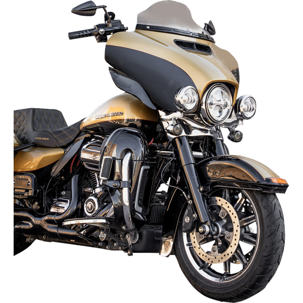 Klock Werks #KWW-01-0702 - Flare® Windshield - 6-1/2" - Clear - '14-'25 FLH