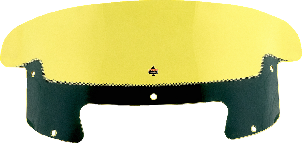 Klock Werks #KWW-04-0620 - Kolor Flare Windshield - 8" - Yellow - Indian