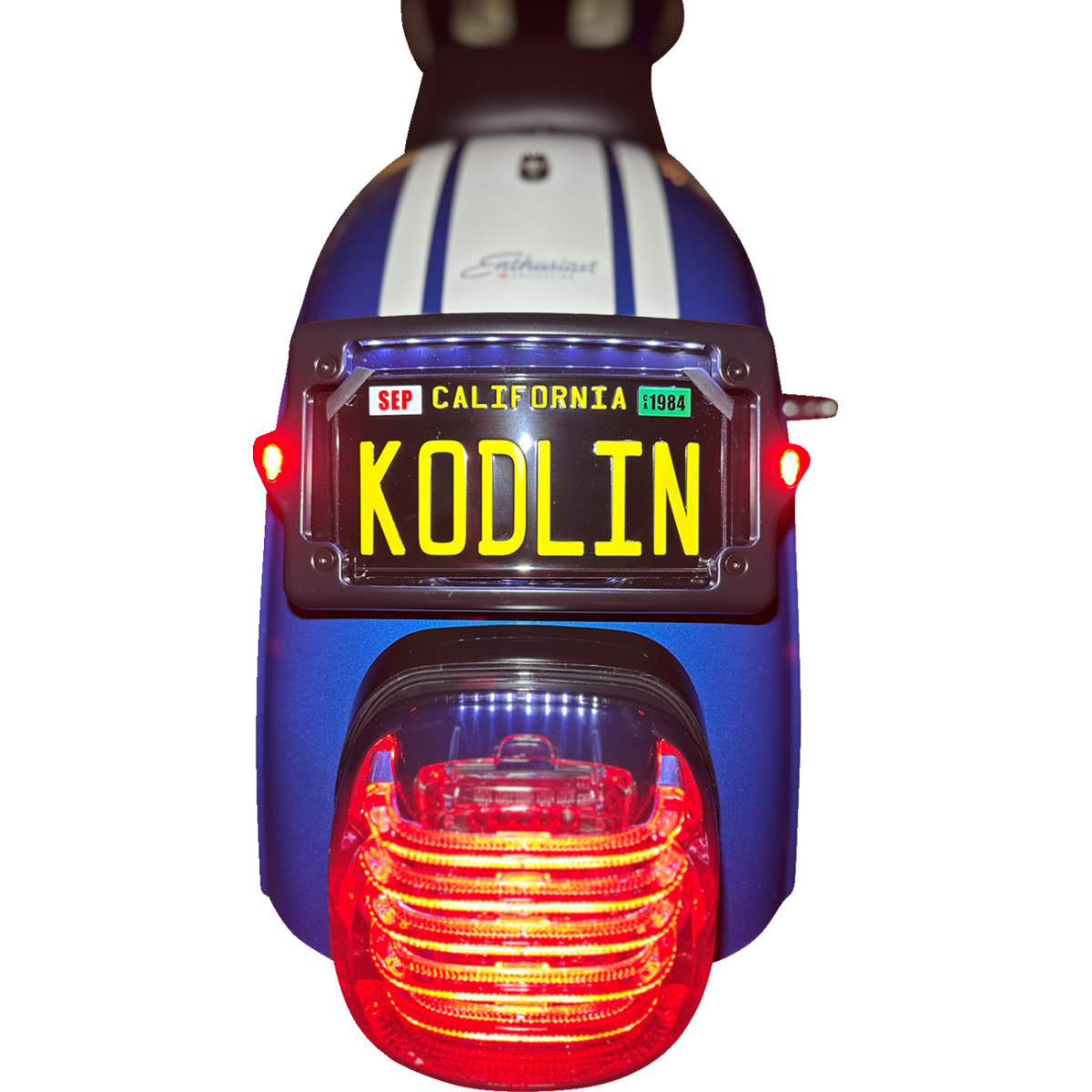 Kodlin USA #KUS20350 - License Plate Kit - Amber/Red/White - Black