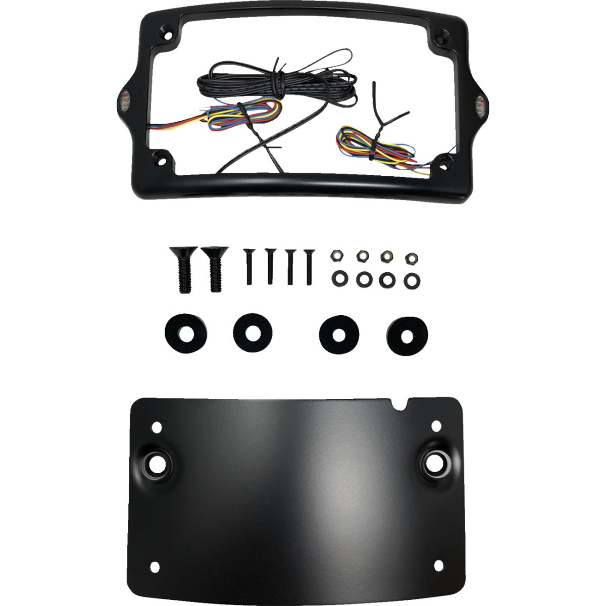 Kodlin USA #KUS20300 - License Plate Kit - Amber/Red/White - Black